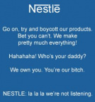 Nestle try boycott